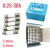0.25A 0.5A 1A 2A 3A 4A 5A 6A 6.3A 8A 10A 15A 20A 25A 30A Ceramic Fuse 5x20 6x30 Mm Relays 5
