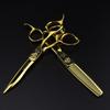 6.0” Mizutani FM-20 Gold Hairdressing Scissors: Barber, Straight, Bangs, Thinning Shears