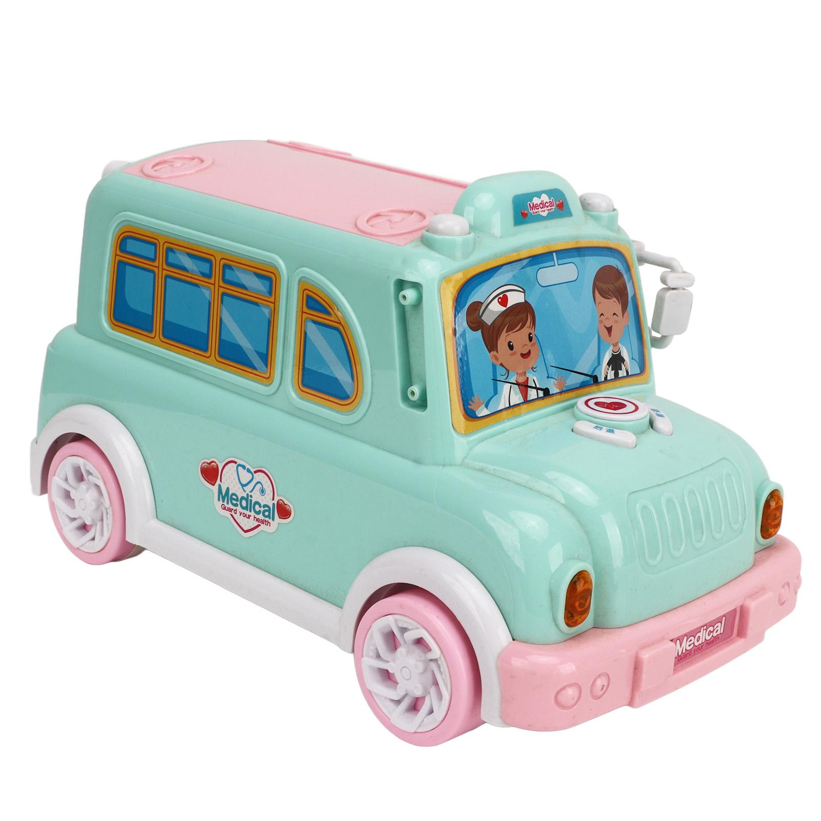 Kids Vehicle Toy Hospital Theme Music Storage Toy Car Parent Child Interactive Toy Car