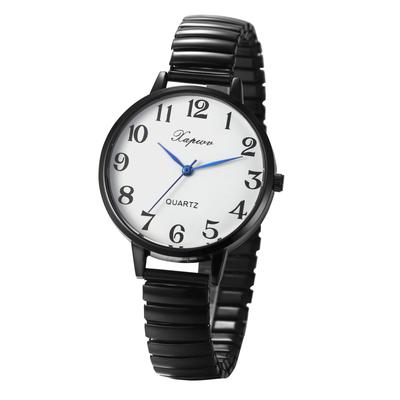 Analog Watch with Large Elastic One Size Fits Simple and Stylish Quartz Fashion Perfect Gift for or Your Girlfriend Women's Numerals, Strap, Most,