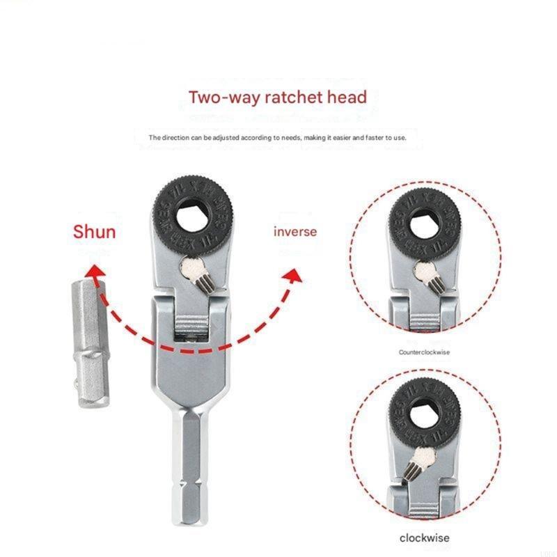 High Strength Alloy Mini Torques Ratchet Wrench 1/4 Adjustable Ratcheting Spanner