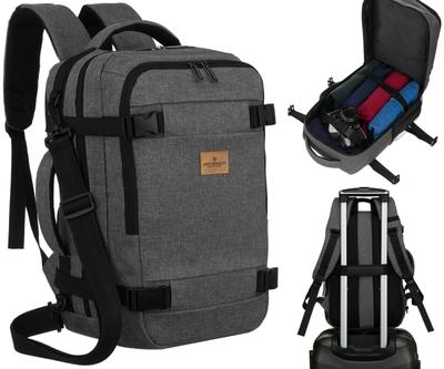 PTN SIKORKA-6484 Gray Travel Backpack