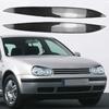 2 Stück Frontscheinwerfer Augenbraue Augenlid Abdeckung Verkleidung Glänzend Schwarz/Kohlefaser ABS Für VW Golf MK4 1997 1998 1999 2000 2001 2002 2003