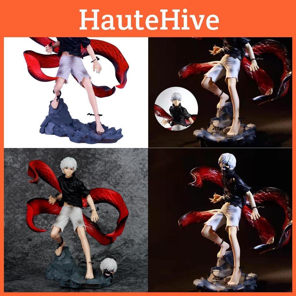 Exquisite Tokyo Ghoul Kaneki Ken Figure With Versatile Face Options For Collectors 21cm
