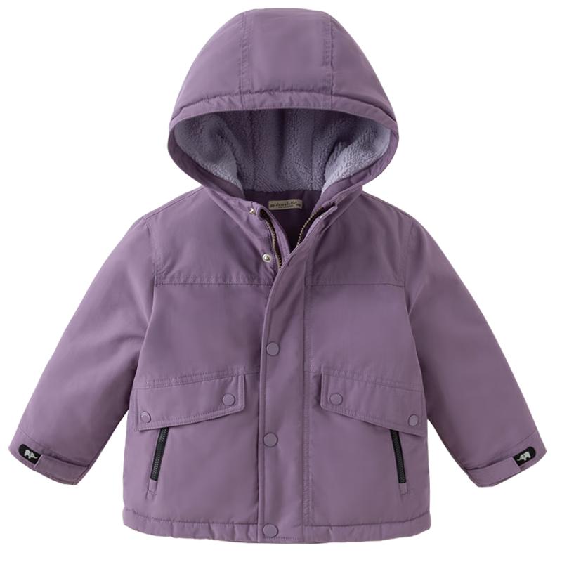David & Bella Kids' Hooded Fleece-Lined 3-Proof Winter Padded Jacket