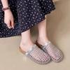 Fashion Round-toe Mesh Hollow-out Breathable Non-slip Wear-resistant Flat Shoes Women's Summer New Baotou Cool Slippers