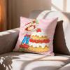 SStrawberry Cartoon SShortcake Girl   Pillow Case Pattern Printed Pillowcase For Living Room Sofa Cushion Cover