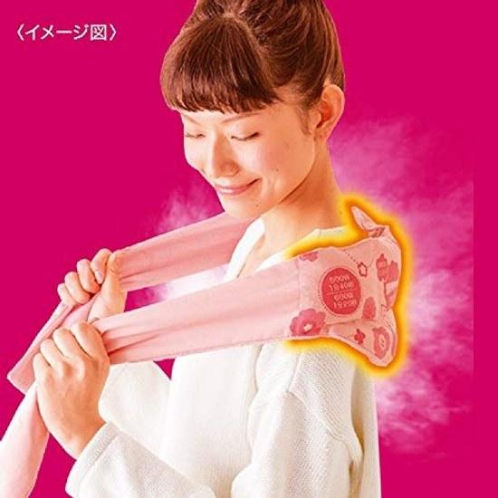 Kiribai Kagaku Azuki No Chikara Dokodemo Beruto 100 Natural Steam Warming Various Areas 1 Piece Approximately 250 Uses
