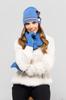 Colorado-Youth Set Wool Hat with Snood Blue