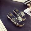 Neue Sommer 2025 Strass Perlen Hausschuhe
