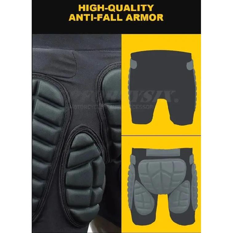 Motorcycle Riding Armor Shorts Mountain Bike Shorts Ski Hip Pad Pants In-line Skates Protector Motocross Armor DH Moto Shorts