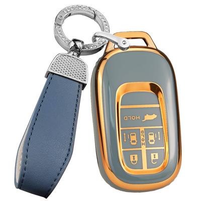 [ontto] Honda Smart Key Hülle Schlüsselabdeckung Schlüsselanhänger Silikon Passform Honda New Step