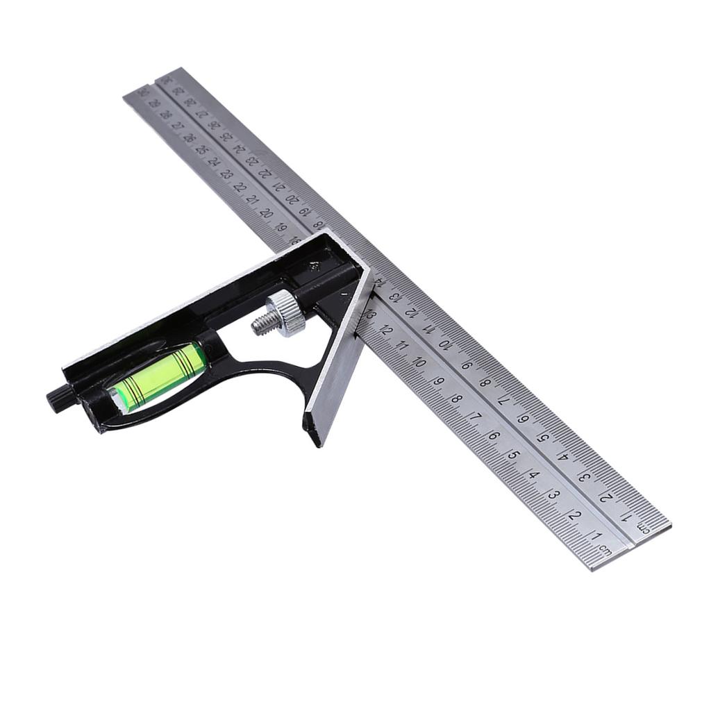 300mm Ruler Measuring Kit, Engineers Combination Set with Right Angle Ruler for Measuring, Marking, Layout