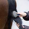 Horse Mane Tail Brush Round Shaped Soft Rubber Grip Needle Bristles Stable Cleaning Kit Horse Grooming Brush   Horse Brush