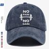 pc NO NO GAIN Dumbbell Print Baseball Cap Personalized Trendy Design Unisex Adjustable Fitness Enthusiast Training Cap Sp