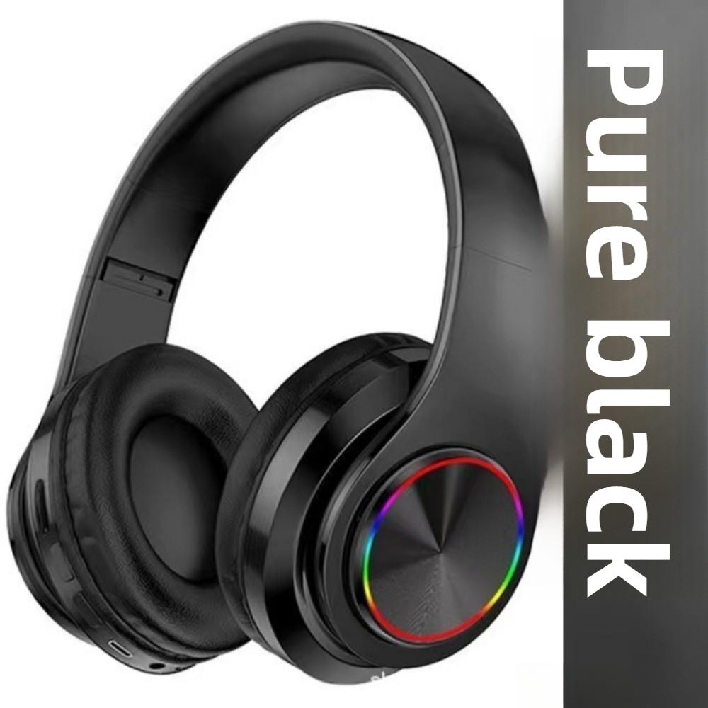 

Креативный дизайн Светящаяся беспроводная гарнитура Bluetooth-гарнитура Игровая Высокое качество звука чёрный