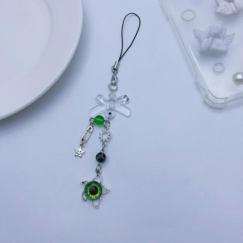 Y2k Style Phone Lanyard Strap Cute Bag Charm Phone Pendant Anti Lost Phone Chain Alloy Material Suitable for Phone Bag