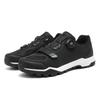 Mens Mountain Bike Cycling Shoes Low-Cut Leather Upper With Rotating Dial Lightweight Anti-Slip Sports