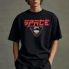 Seutailligseu Space Pure Cotton Oversized Short Sleeve T-Shirt 4 Colors