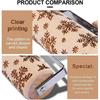 Embossed Rolling Pin Wooden, 3D Engraved Rolling Pin, Natural Safe Wood Roller
