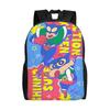 3D Print Crayons Shins Chans Backpacks for Girls Boys Cartoon College School Travel Bags Women Men Bookbag Fits 15 Inch Laptop