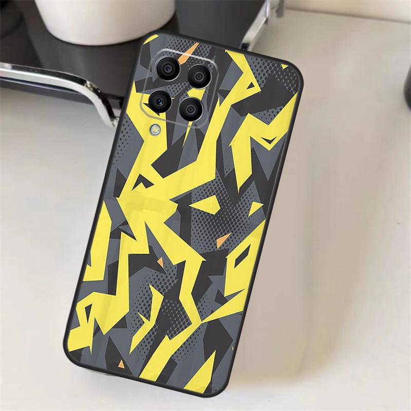 Polka Dots Lines Abstract Art Case For Samsung Galaxy M16 M36 M56 M33 M53 M13 M12 M32 M52 M20 M15 M55 M31 M14 M35 M34 M54