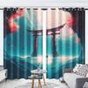 Landscape Cartoon Cute Fruit Print Home Style Decoration Polyester Window Children Bedroom Living Room Curtain Darkening Ideal For Sitting