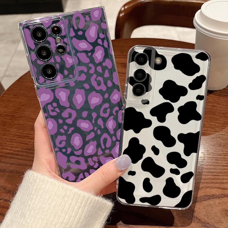 Striped Pattern Clear Phone Case For Samsung Galaxy S26 S25 S24 S23 Ultra S26 S22 Plus S24 S21 FE S25 Edge Silicone Soft Cover