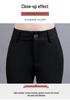 Women's High Waist Black Flared Trousers - Slimming Micro Flare Suit Pants for Spring & Autumn
