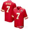 Kansas City Chiefs NFL Koszulka Piłkarska Patrick Mahomes 10 Premium Replika Krótki Rękaw Męska Kibice Odzież Drużyny Sportowej