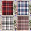 2 szt. - zasłony w kratę - materiał poliestrowy - odpowiednie do sypialni, salonu, gabinetu, przestrzeni prywatnej