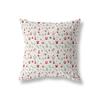 Navidad Funda de Almohada de Poliéster Estampada Simple Decoración del Hogar Funda de Cojín Dormitorio Sala de Estar Sofá Coche