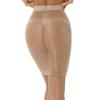Womens High Waist Lace Patchwork Pencil Skirt Glossy Stretchy Fabric Semi Sheer Bodycon Skirt
