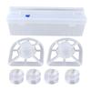Slide Cutter Kitchen Tool Storage Holder Wrap Storage Box Plastic Wrap Dispenser Cling Film Cutter
