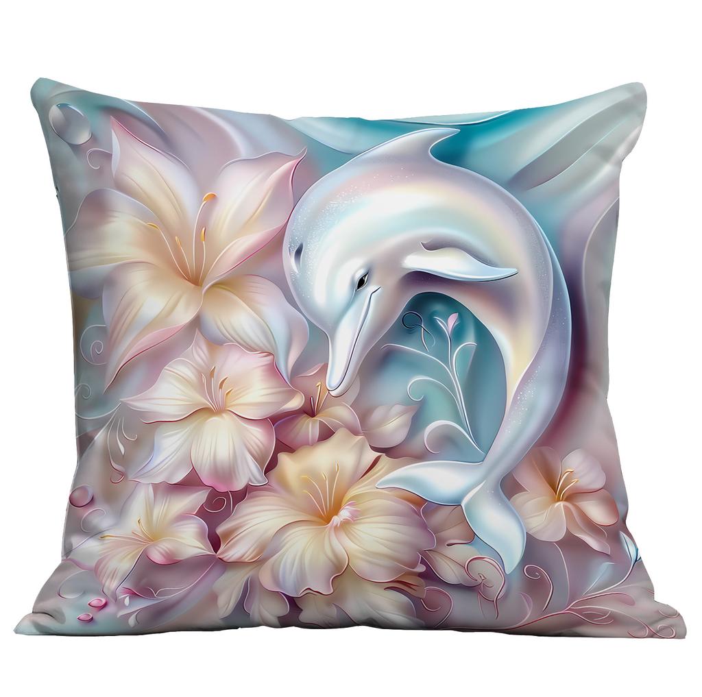 New Beautiful, Romantic and Colorful Beach Pillowcase Marine Life Peripheral Cushion Pillowcase