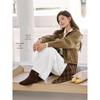 Hotwind Women's 2025 Autumn Faux Suede Jacket F07W25307