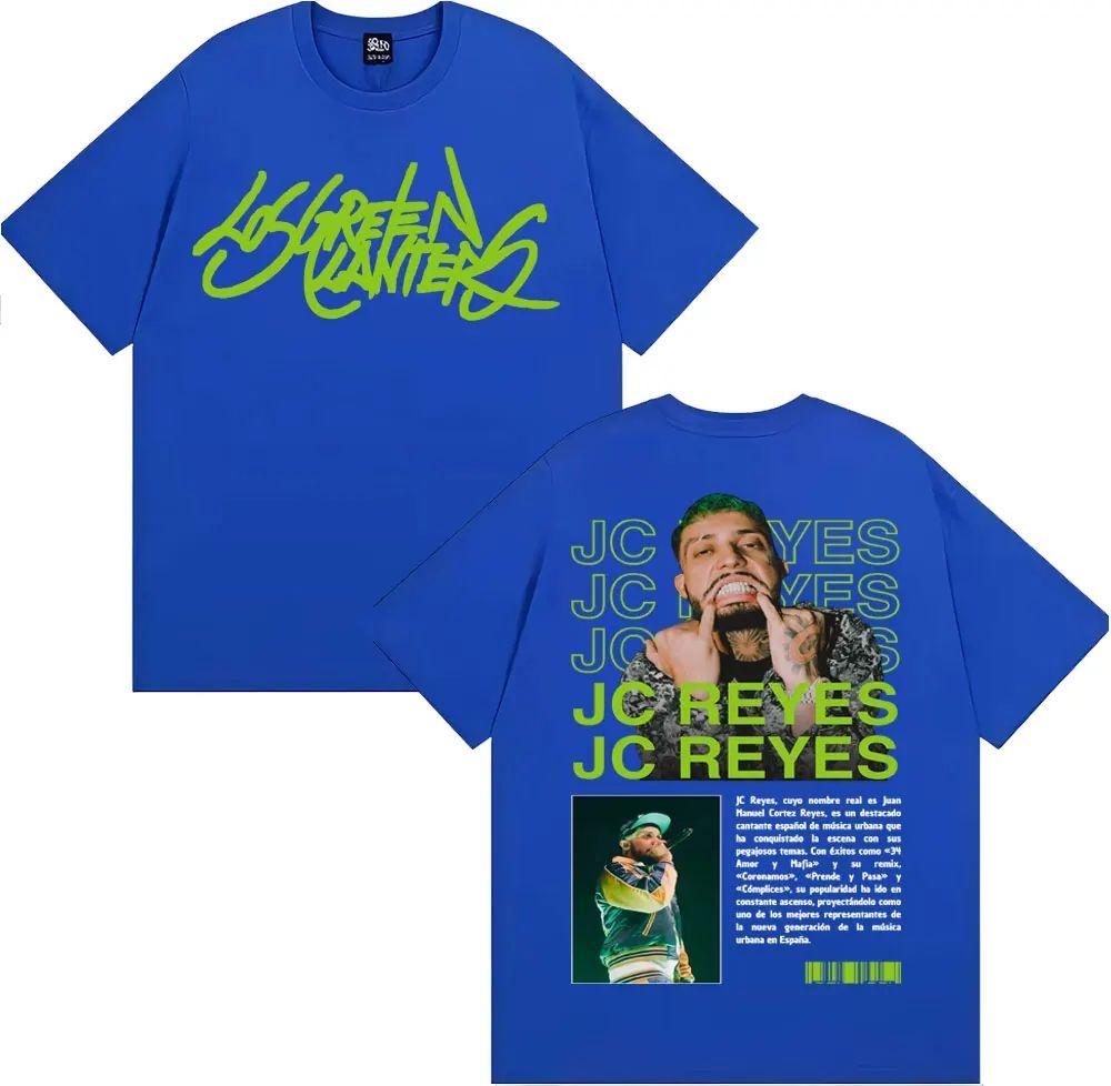 Raper Jc Reyes Trasa Koncertowa 2025 Koszulki Graficzne Męskie Damskie Moda Hip Hop Retro Koszulka Modna Codzienna Oversize Koszulka