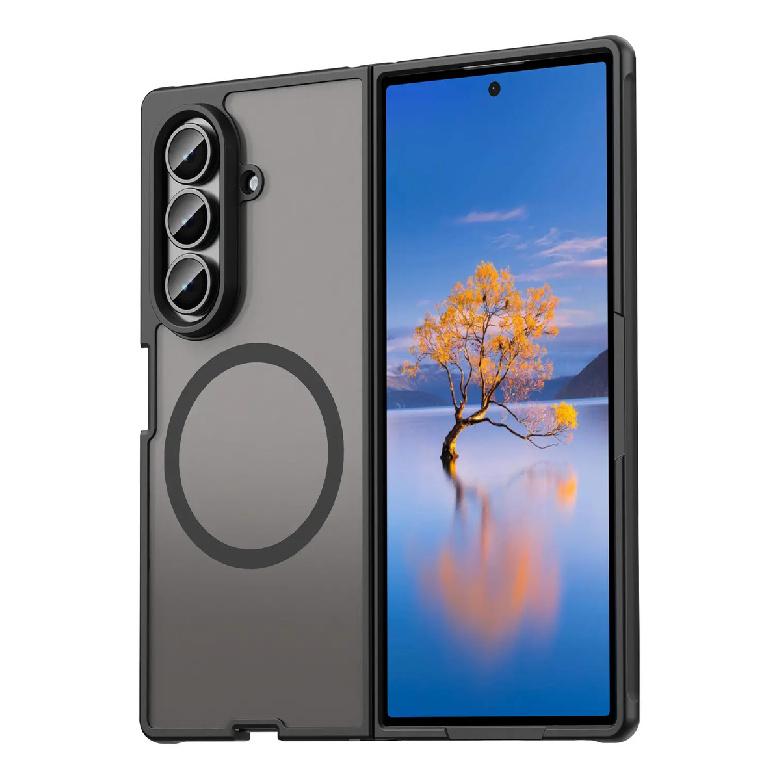 

Magnetic Phone Case For Samsung Galaxy Z Fold 7,strong Magnetic Shockproof Hybrid Phone Cover For Samsung Galaxy Z Fold 7 чёрный