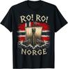 Ro! Ro! Norwegen Wikinger Langschiff Norwegen Flagge Skandinavisches T-Shirt