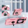 Coque pour samsung galaxy z flip 6 - rigide antichoc avec anneau support rose