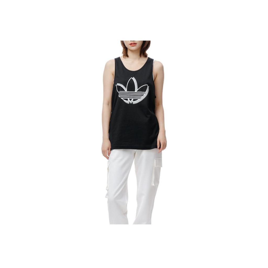 adidas Originals Trefoil Sports Tank Top Men Tops Black FU6005