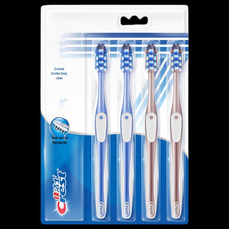 

Crest All-in-One 7 Effects Soft Bristle Toothbrushes, 4-Pack