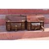 Leather Motorcycle Saddle Bags 2 Leather Side Pouch 2 Panniers Full Grain Waxed