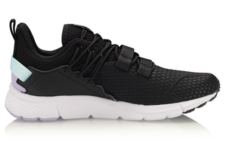 Li Ning Breathable Low top Casual Shoes Women's Standard Black AGLQ006-1