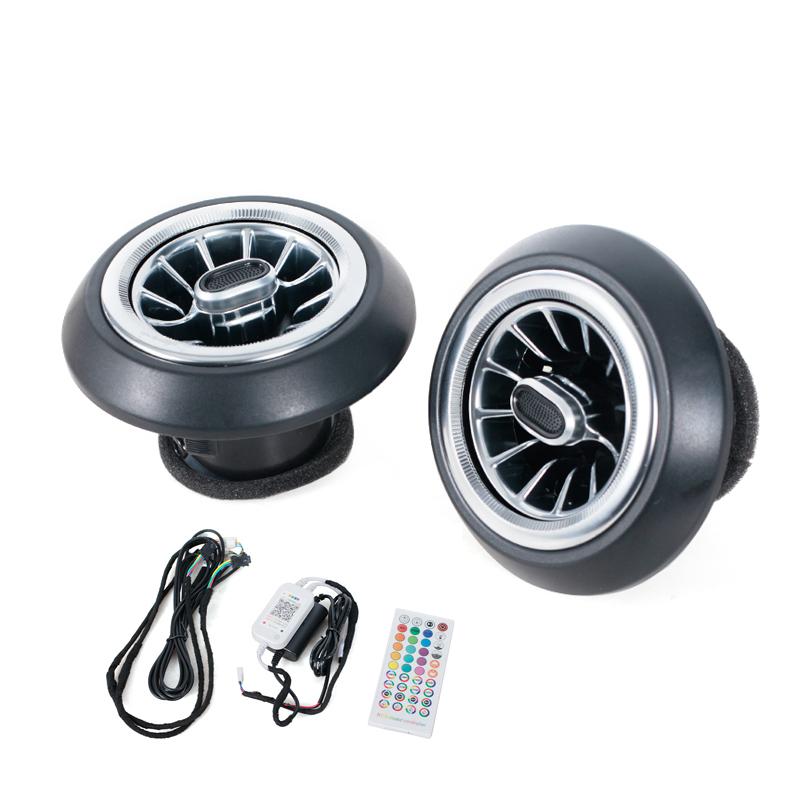 

2PC LED Front Dashboard AC Air Condition Vent Outlet Turbo Interior Trim Car Accessories For BMW MINI JCW F56 Vent Ambient Light