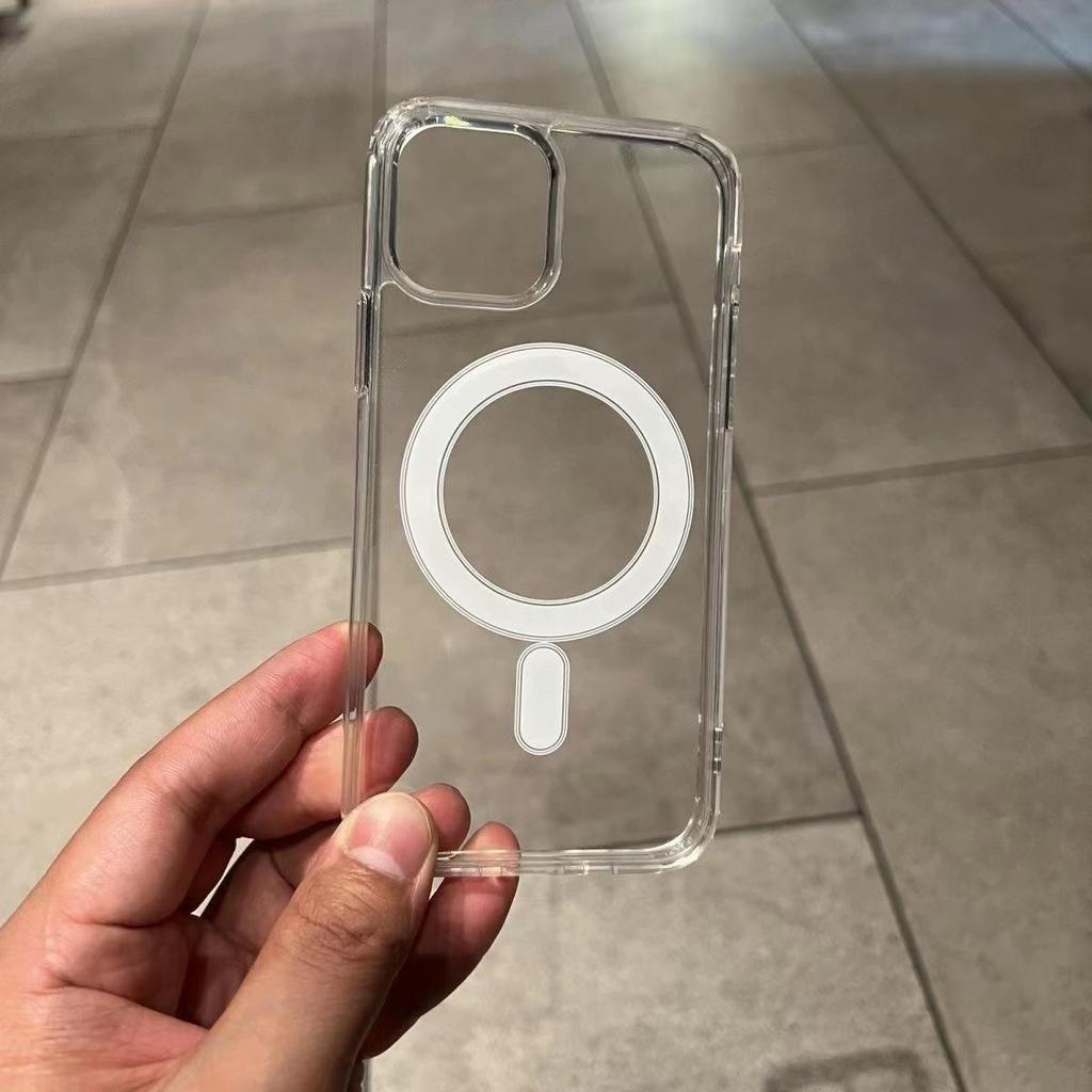 Kompatibel mit Apple iPhone 15 Pro Magnetische Acryl Klare Hülle für 11/12/13/14/XS Max.
