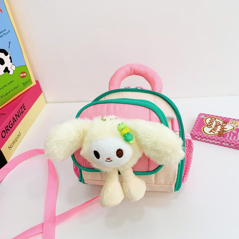 Kindergarten Baby Anti-Lost Schoolbag Cartoon Cute Doll Boys And Girls Backpack Children S Backpack розовый