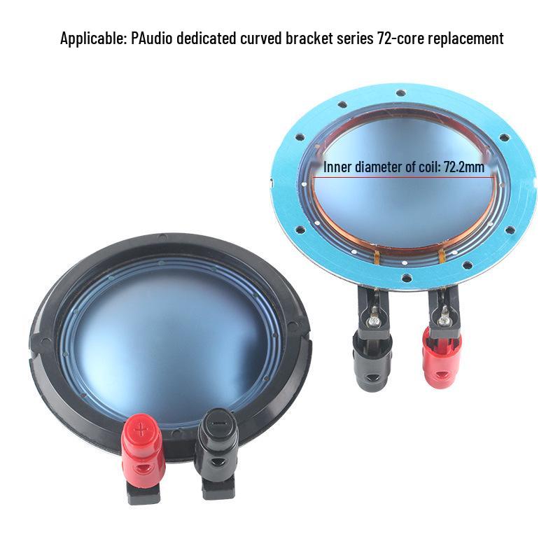 72.2mm Round Frame Tweeter Voice Coil with Flat Wire - 72-Core Speaker Repair Accessory
