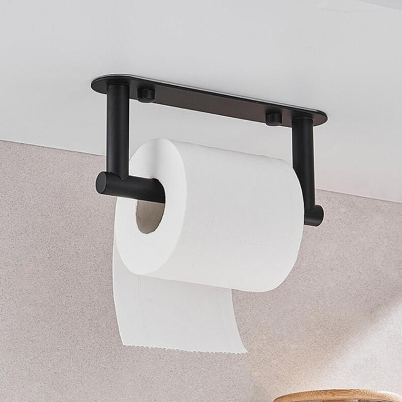 Wall Mounted Tissue Roll Holder Bathroom Tissue Rack Stainless Steel Toilet Paper Roll Holder Easy Installation