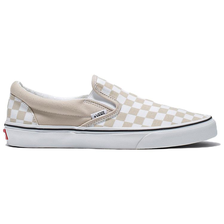 Vans Klassische Slip-On Schachbrett - French Oak Unisex Sneaker Creme VN0A7Q5DBLL